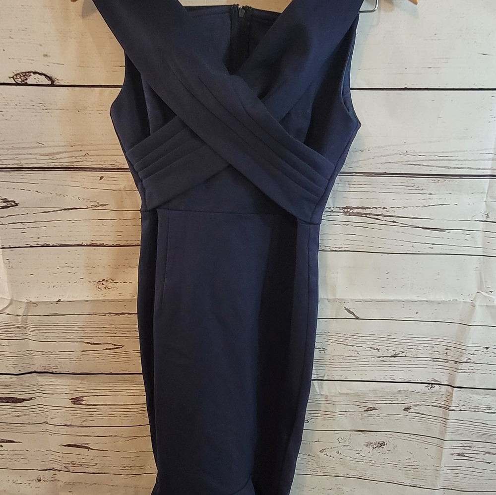 Lady Black Tie Navy Blue Brienne Dress S/4 - Picture 5 of 7